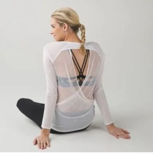 Lululemon Open Back If You’re Lucky Long Sleeve Top